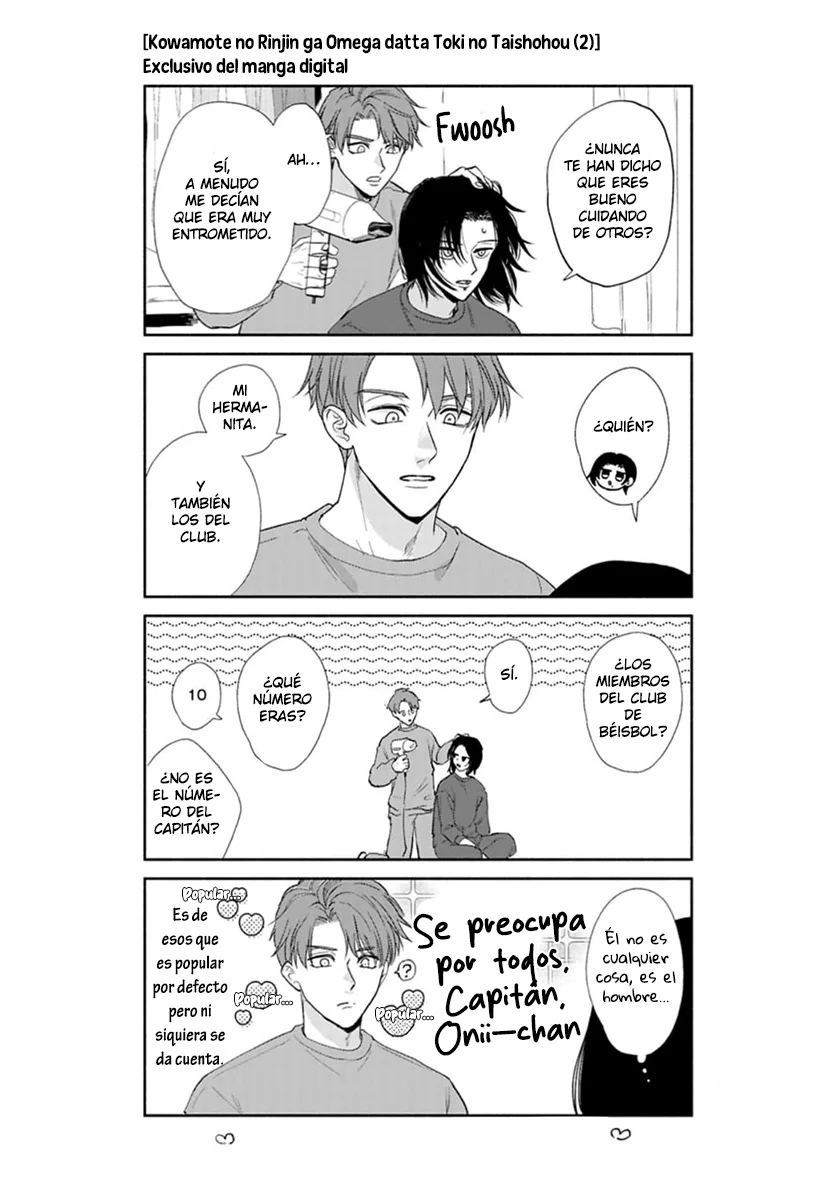 Kowamote no Rinjin ga Omega datta Toki no Taishohou Capítulo 10.5 - Page 22