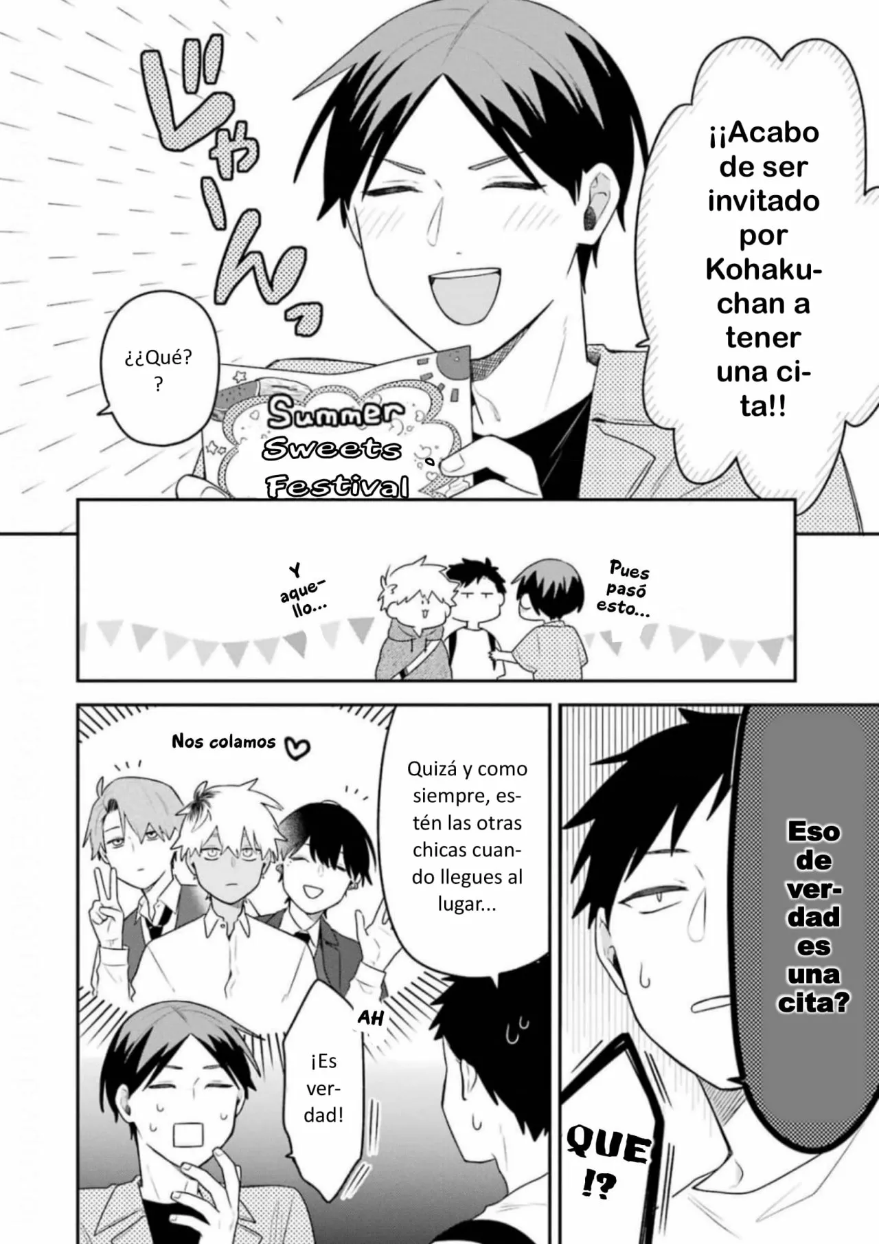 Gōkon ni ittara onna ga inakatta hanashi Capítulo 18 - Page 4