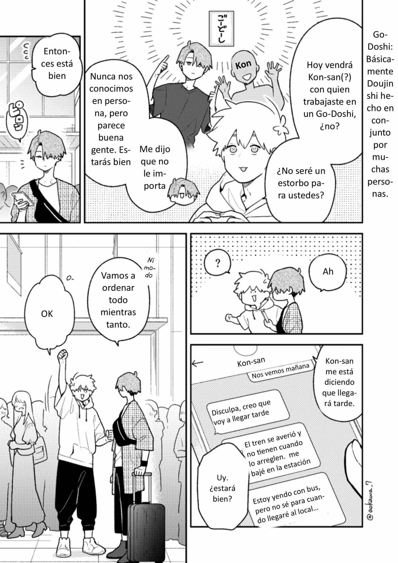 Gōkon ni ittara onna ga inakatta hanashi Capítulo 35 - Page 2