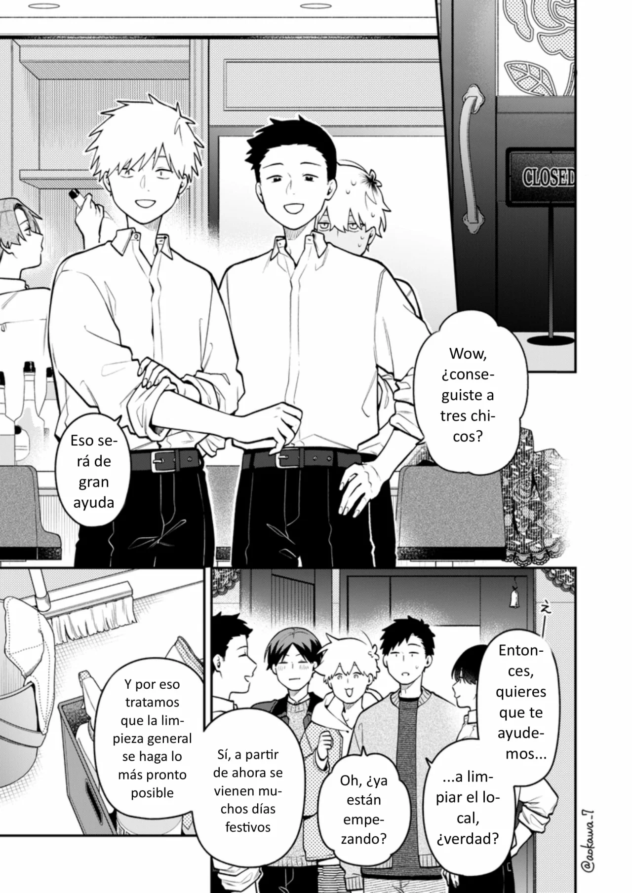 Gōkon ni ittara onna ga inakatta hanashi Capítulo 54 - Page 6