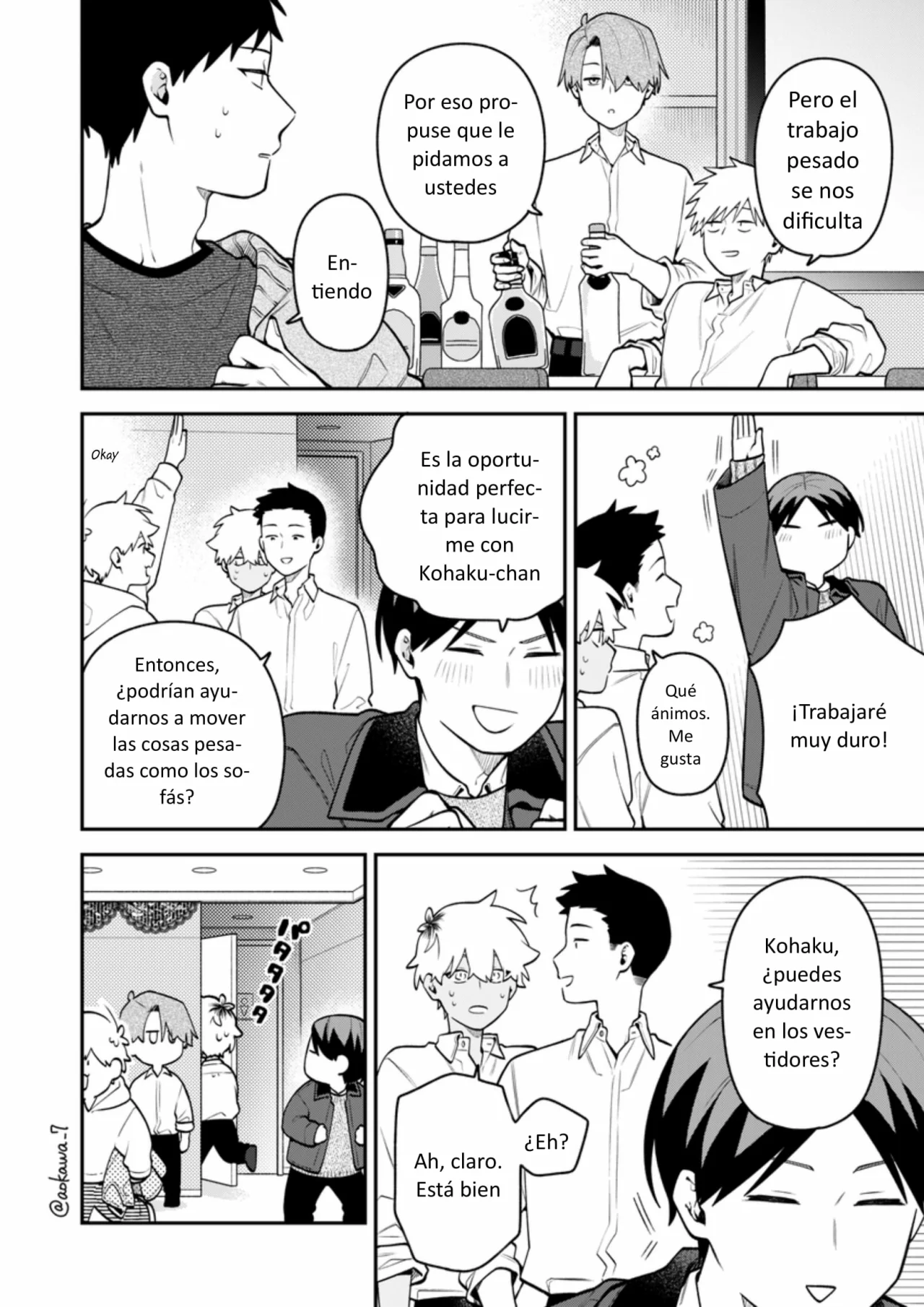 Gōkon ni ittara onna ga inakatta hanashi Capítulo 54 - Page 7