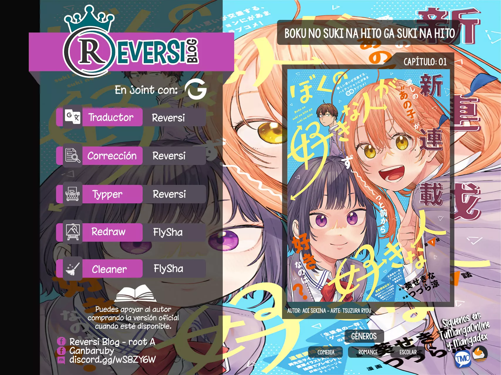 Boku no Suki na Hito ga Suki na Hito Capítulo 1 - Page 1