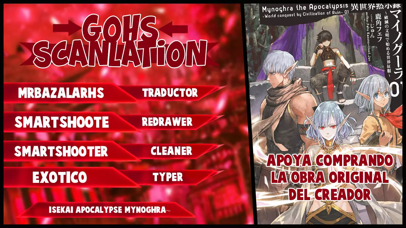 Isekai Mokushiroku Mynoghra: Hametsu no Bunmei de Hajimeru Sekai Seifuku Capítulo 3.1 - Page 1