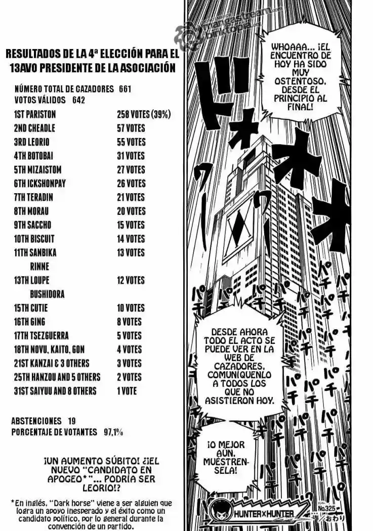 Hunter x Hunter Capítulo 325 - Page 18