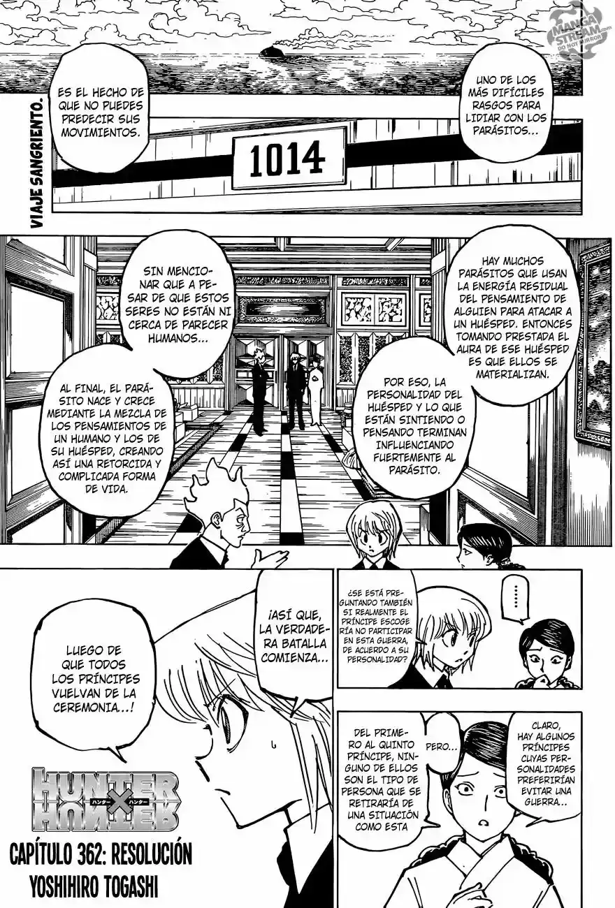 Hunter x Hunter Capítulo 362 - Page 1