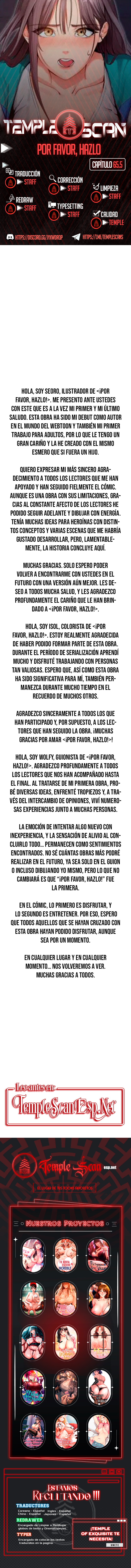 Hazlo por mí Capítulo 65.5 - Page 1